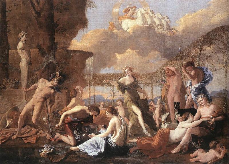 POUSSIN, Nicolas The Empire of Flora af Sweden oil painting art